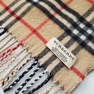 Burberry cashmere check scarf